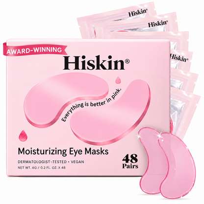 HISKIN Pink Peptide Under-Eye Patches – Hydrate, Plump & Smooth