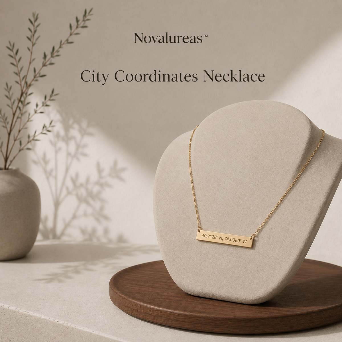 Novalureas™ City Coordinates Necklace