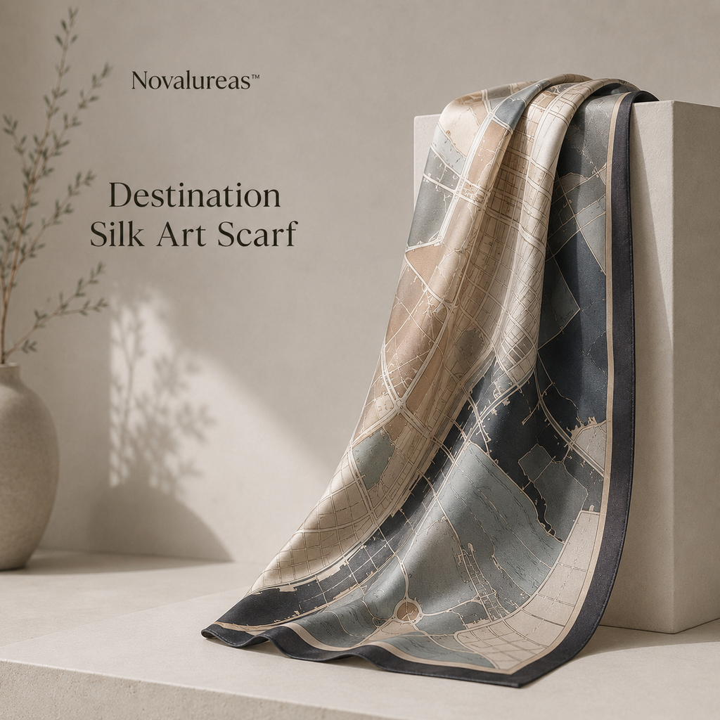 Novalureas™ Destination Silk Art Scarf