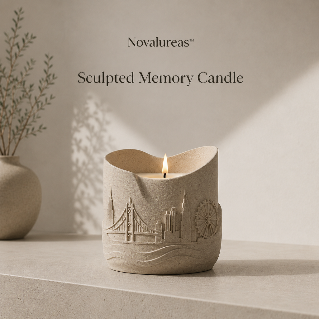 Novalureas™ Sculpted Memory Candle