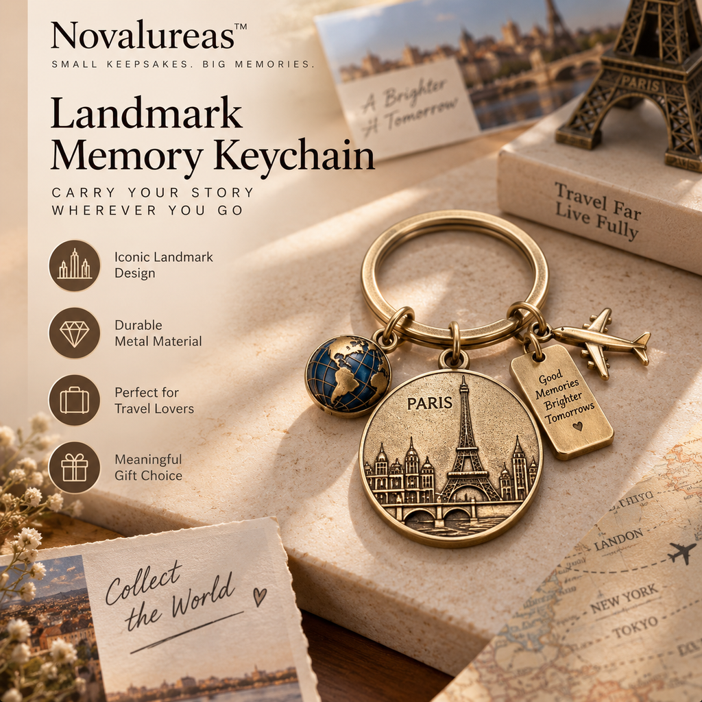 Novalureas™ Landmark Memory Keychain