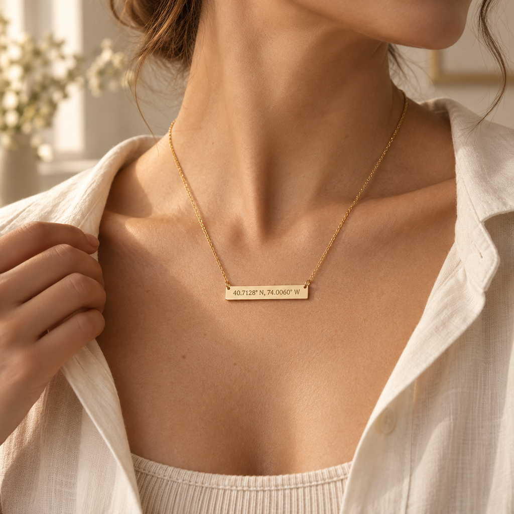 Novalureas™ City Coordinates Necklace