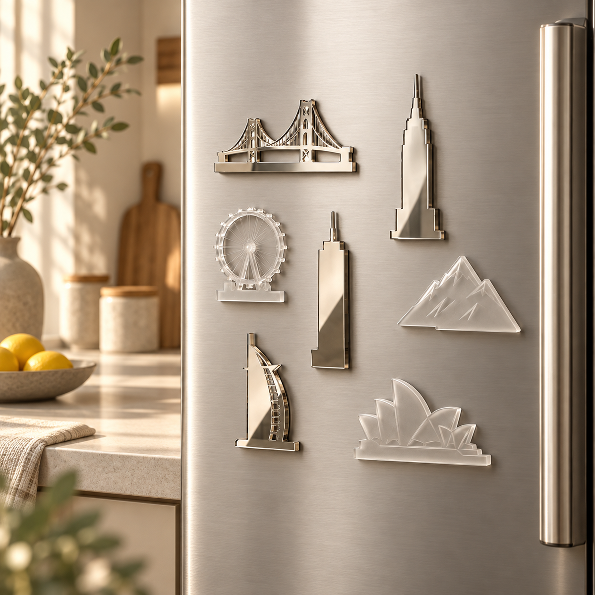 Novalureas™ Reflective Journey Magnet Set