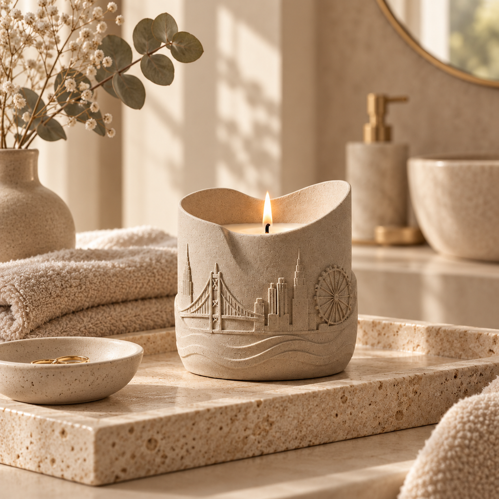 Novalureas™ Sculpted Memory Candle
