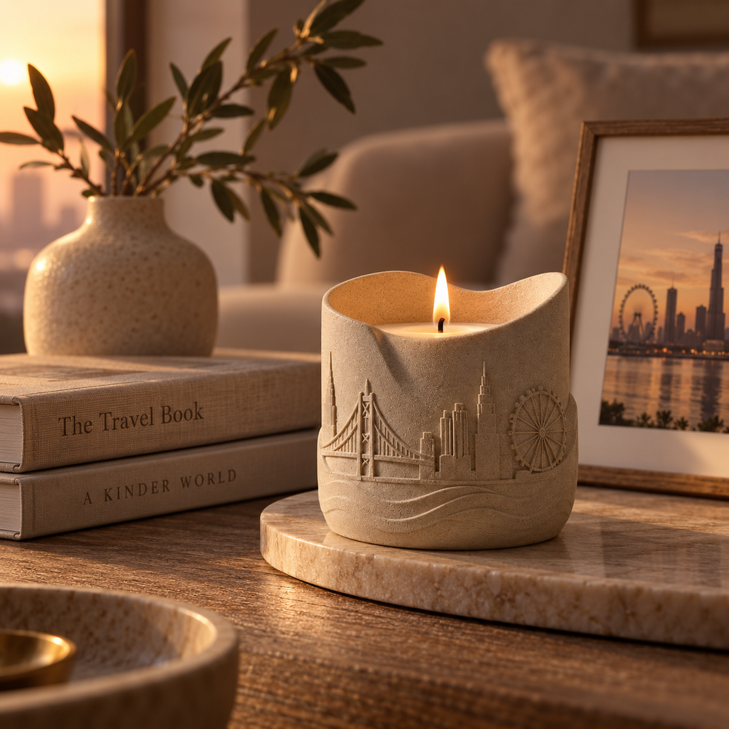 Novalureas™ Sculpted Memory Candle