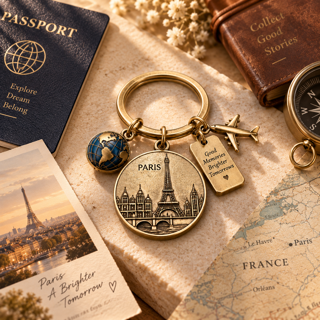 Novalureas™ Landmark Memory Keychain