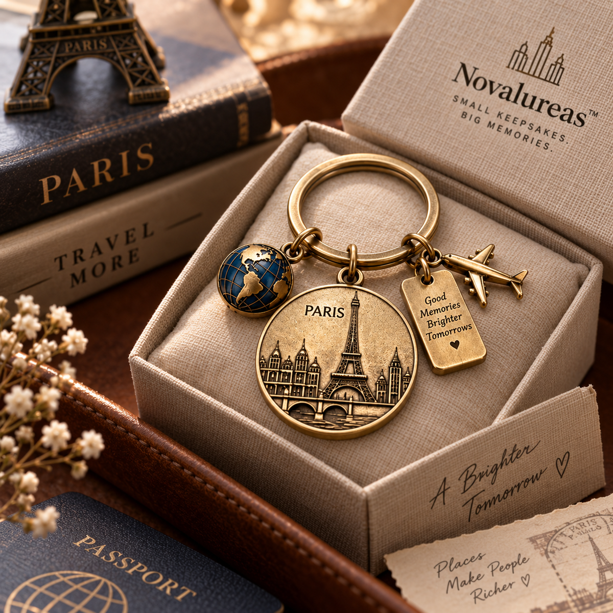 Novalureas™ Landmark Memory Keychain