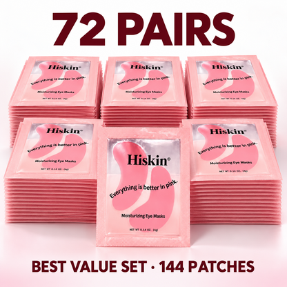 HISKIN Pink Peptide Under-Eye Patches – Hydrate, Plump & Smooth